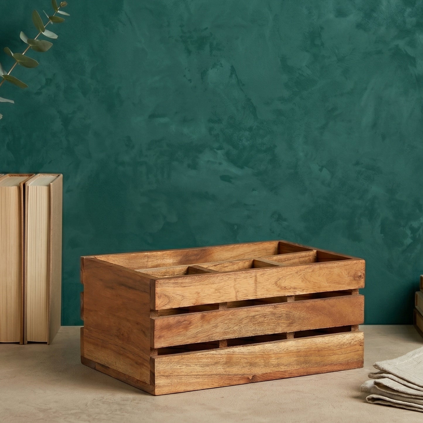 Wooden Kitchen Tools Organizer Holder