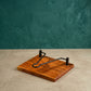 Wooden Napkin Holder with Metal Clip