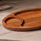 Wooden Serving Platter with Dip