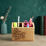Wooden kitchen tool organizer