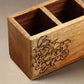 Wooden kitchen tool organizer
