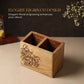 Wooden kitchen tool organizer