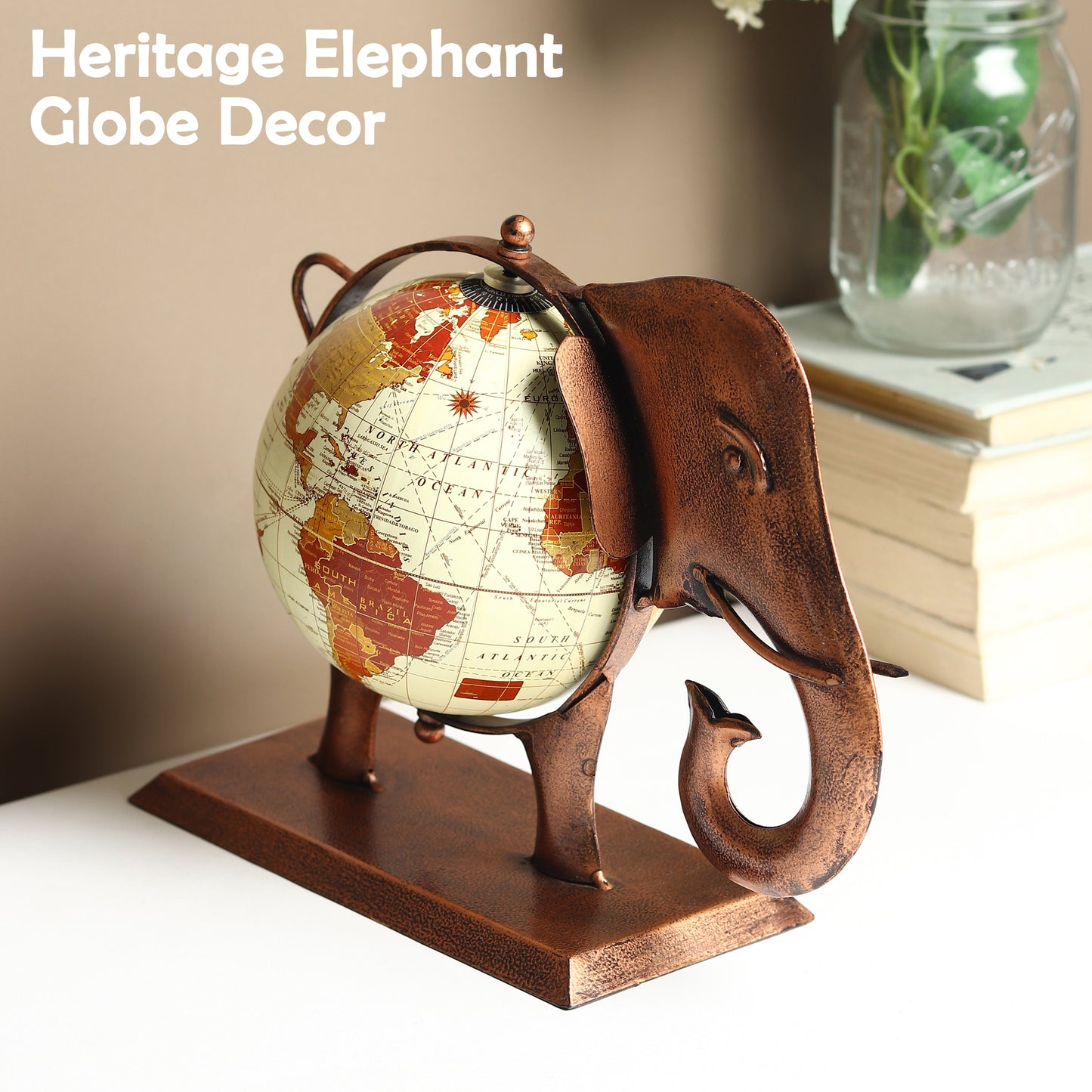 Elephant Globe Decor
