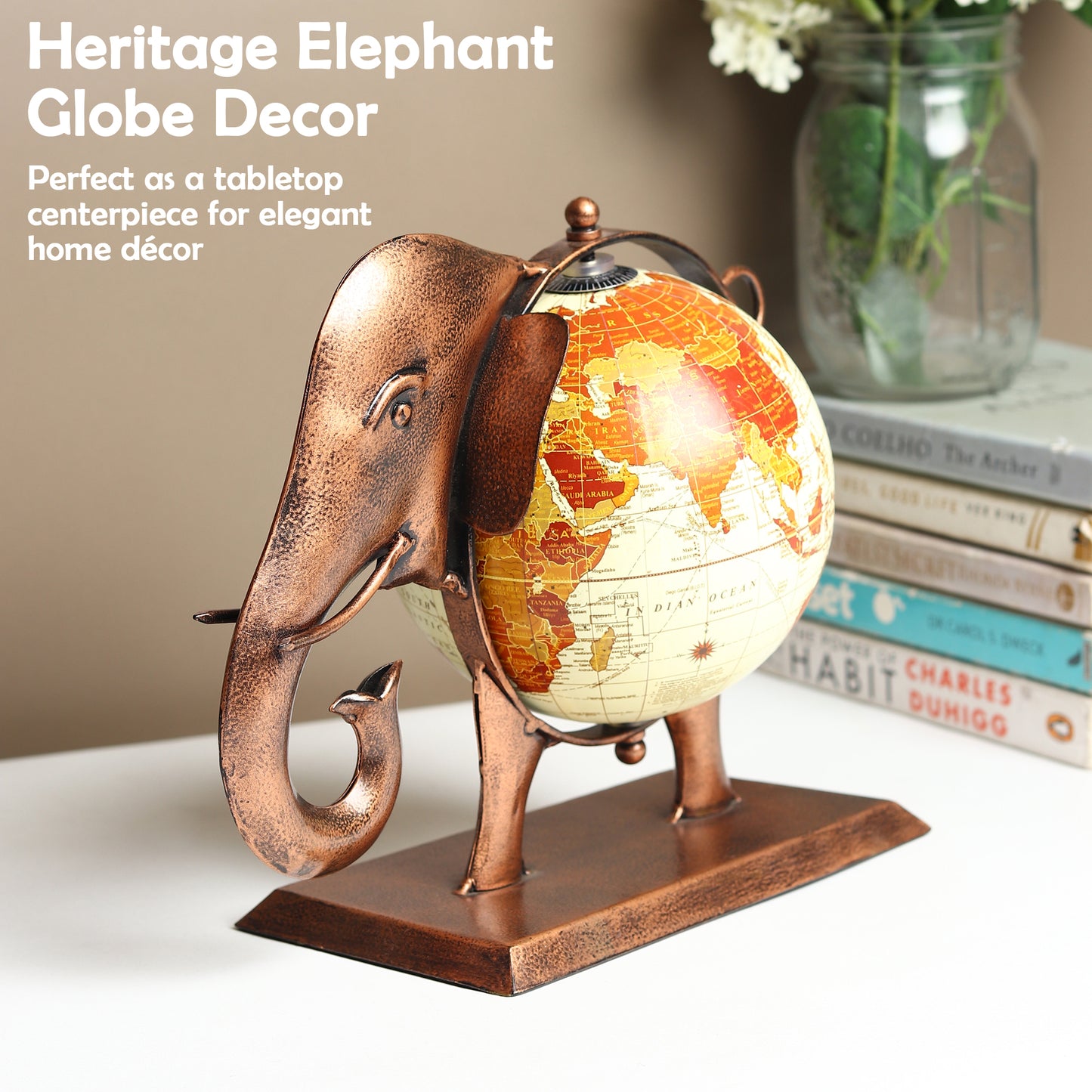 Elephant Globe Decor
