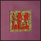 Dhokra Wall Art | Handcrafted Brass Tribal Figures | 9.5×9.5 Inch