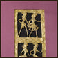 Dhokra Wall Art | Handcrafted Brass Tribal Art | Six Dancing Women | 18.2×10.2 inch