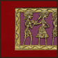 Dhokra Wall Art | Four Tribal Figures in Procession |10×11.6 inch