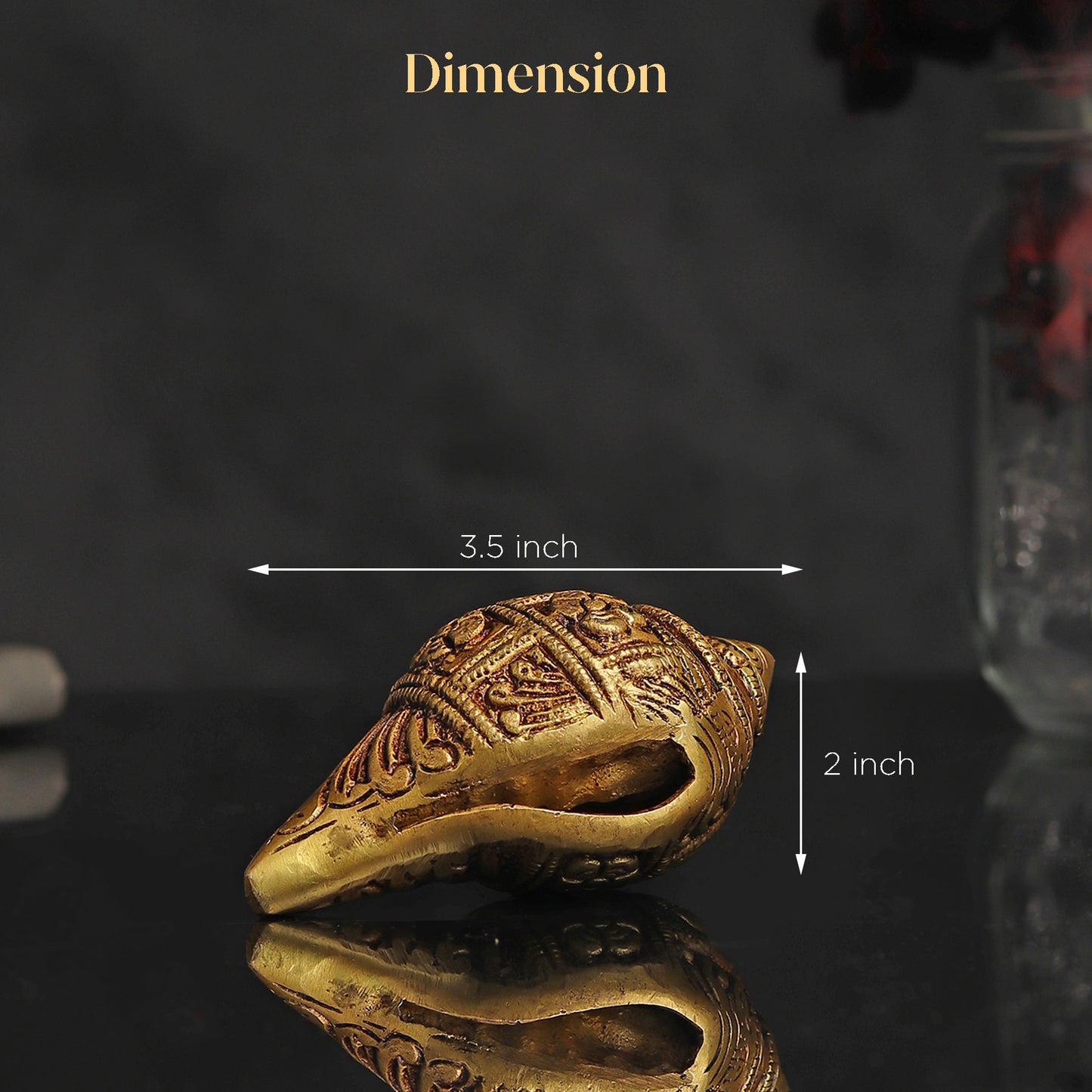 Small Divine Brass Shankh