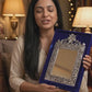 German Silverware Handcrafted Regal Photo Frame | 13×8.5 inch | Premium Blue Velvet Gift Box