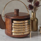 Kettle Shaped Wooden Coasters (Set of 12)