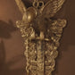 Garuda Wall Hanging Brass Diya Lamp