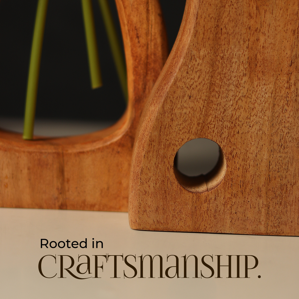 Formscape Wooden Vases – Set of 3 Handcarved Wood Vases